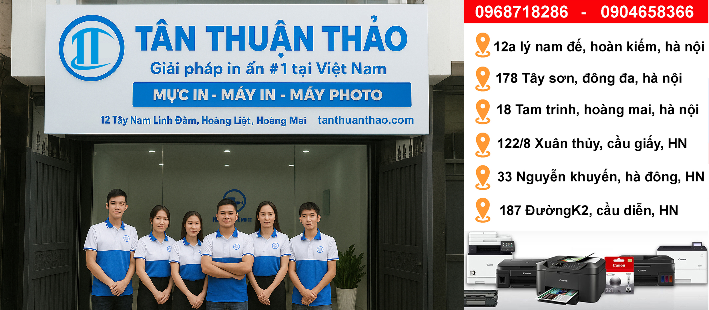 Tân Thuận Thảo – Đổ Mực & Sửa Chữa Máy In Tận Nơi Uy Tín, Giá Tốt