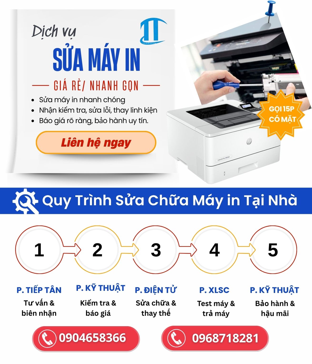 dịch vụ sửa máy in tại nhà